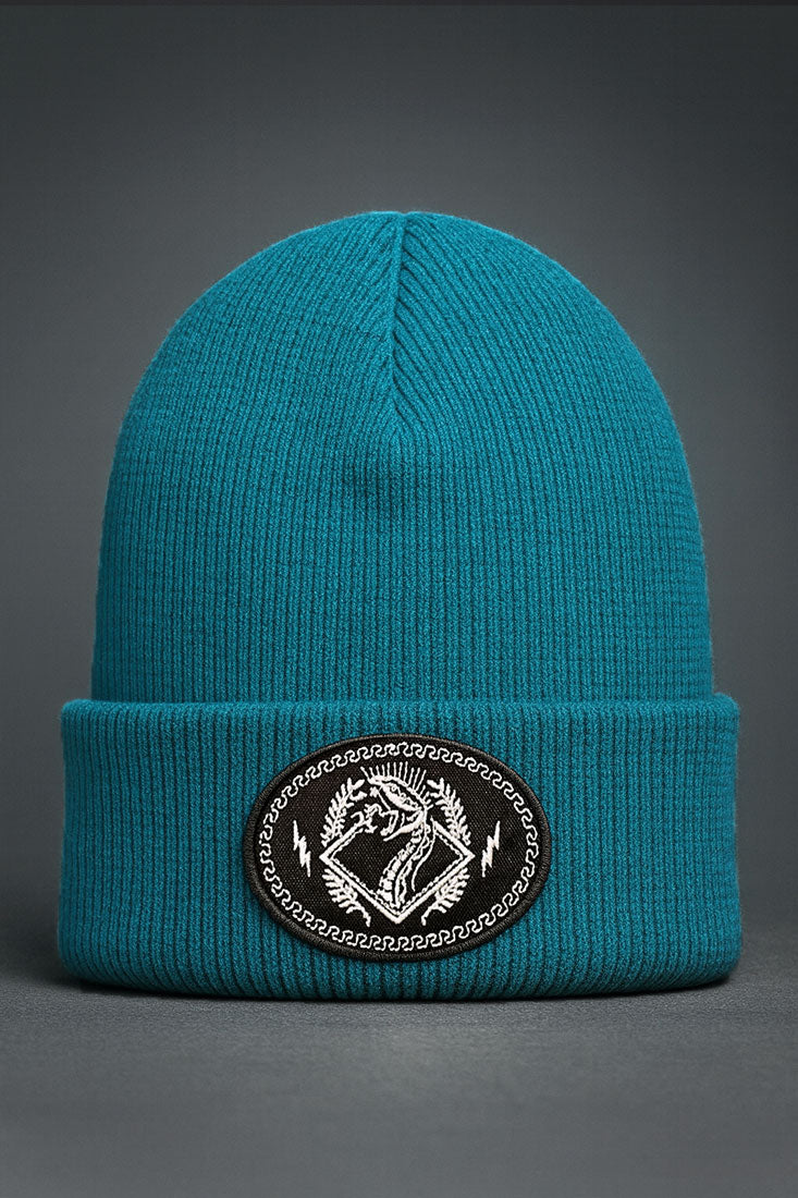 Snake Patch Rib Beanie - 6 colors