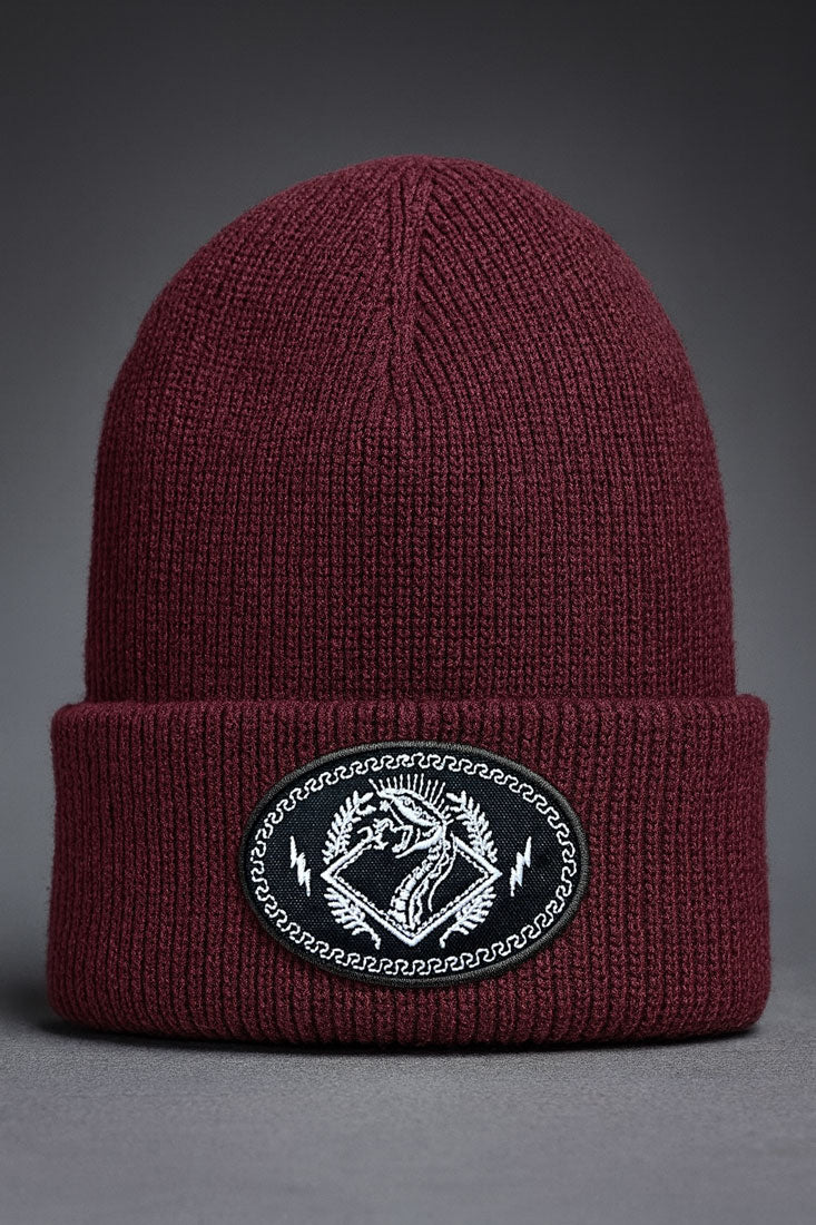 Snake Patch Rib Beanie - 6 colors