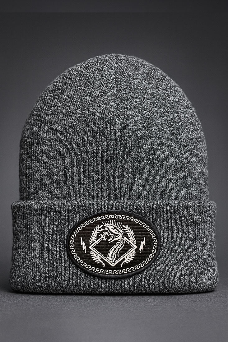 Snake Patch Rib Beanie - 6 colors