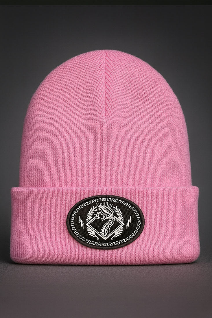 Snake Patch Rib Beanie - 6 colors